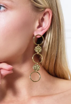 Boucles d'oreilles Martelées