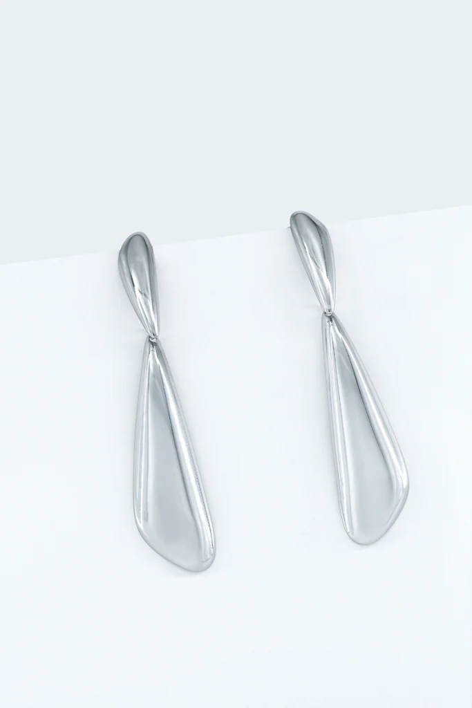 Boucles d'oreilles Gouttes en Acier