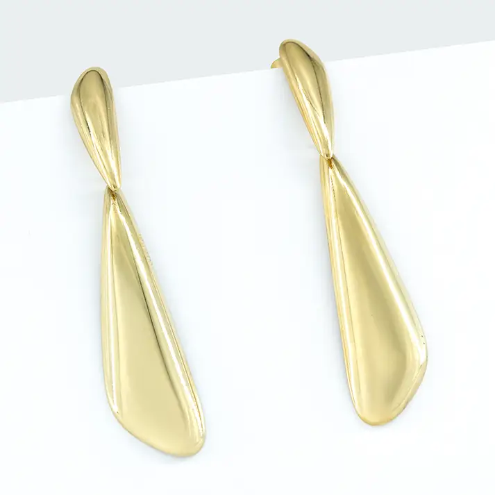 Boucles d'oreilles Gouttes en Acier – Image 2