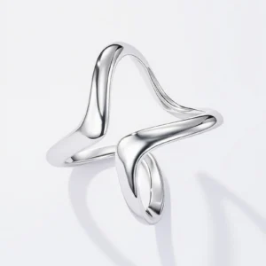 Bague Evidée en Acier Or ou Argent