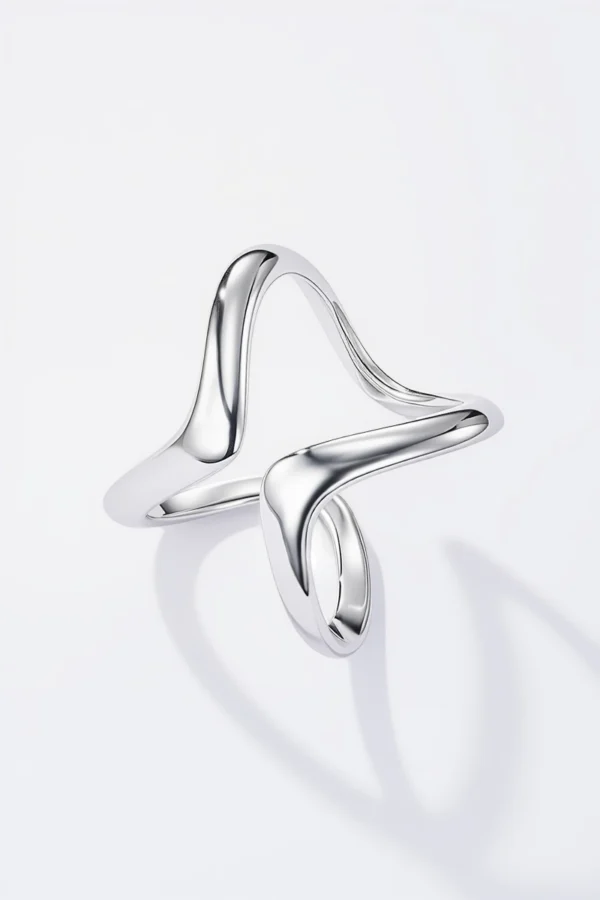 Bague Evidée en Acier Or ou Argent