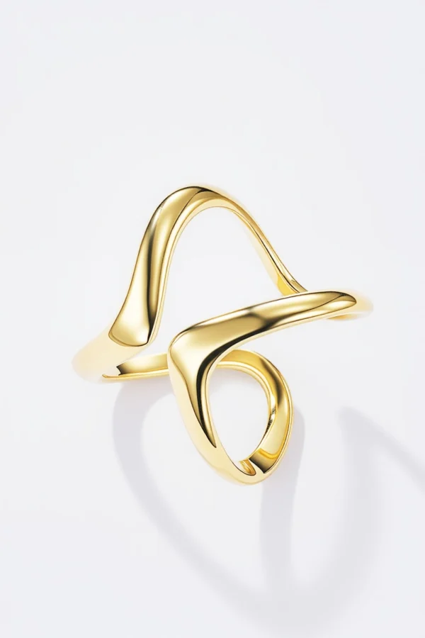 Bague Evidée en Acier Or ou Argent