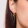 Boucles d'Oreilles Tortillons en Acier