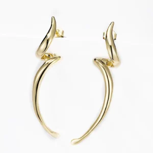 Boucles d'Oreilles Tortillons en Acier