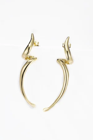 Boucles d'Oreilles Tortillons en Acier