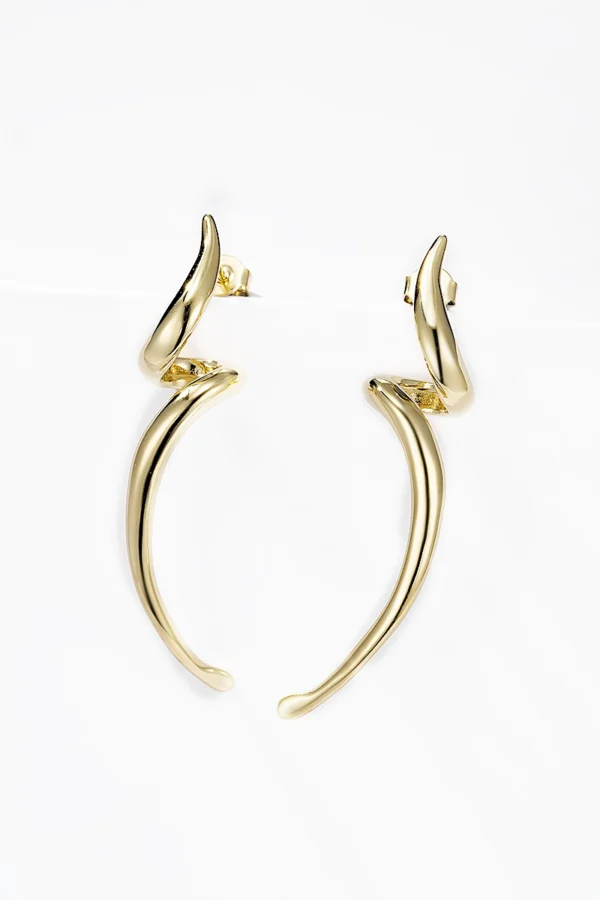 Boucles d'Oreilles Tortillons en Acier