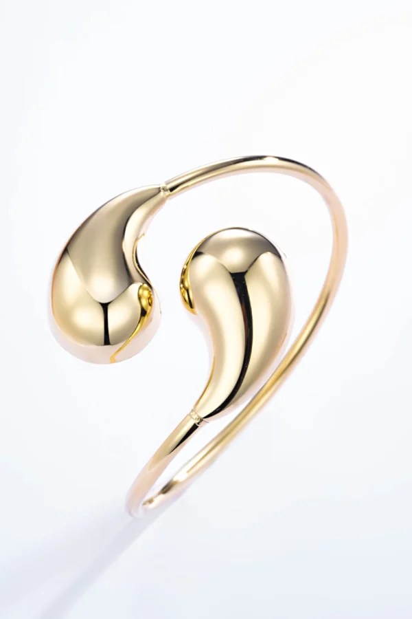 Bracelet jonc en Acier doré