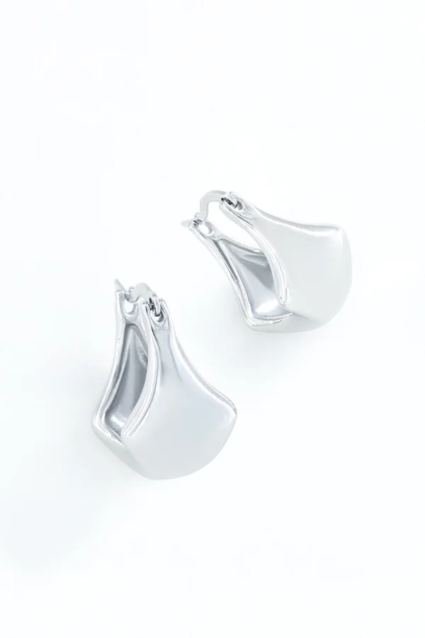 Boucles d'Oreilles Goutte en Acier