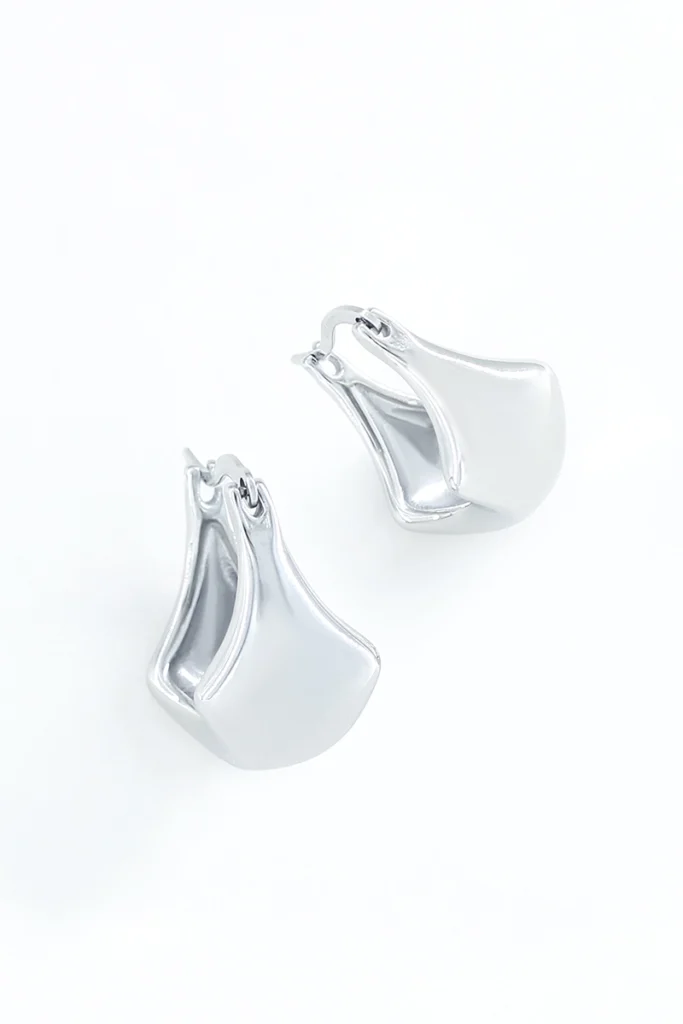 Boucles d'Oreilles Goutte en Acier