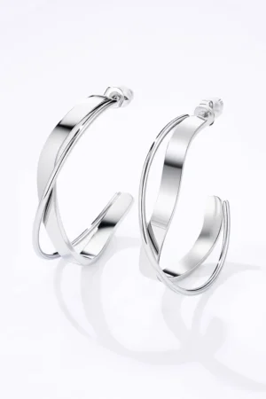 Boucles d'Oreilles Créoles en Acier