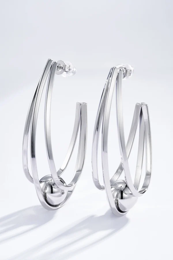 Boucles d'Oreilles Créoles en Acier