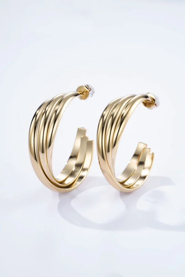 Boucles d'Oreilles Créoles Acier