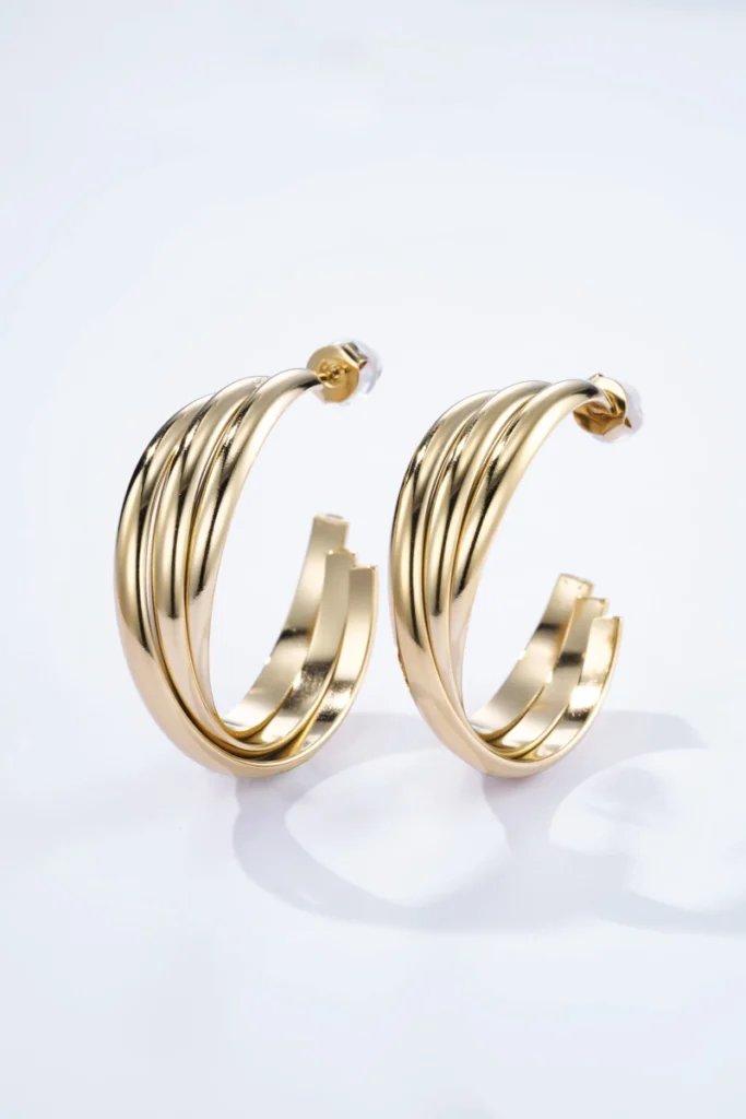 Boucles d'Oreilles Créoles Acier